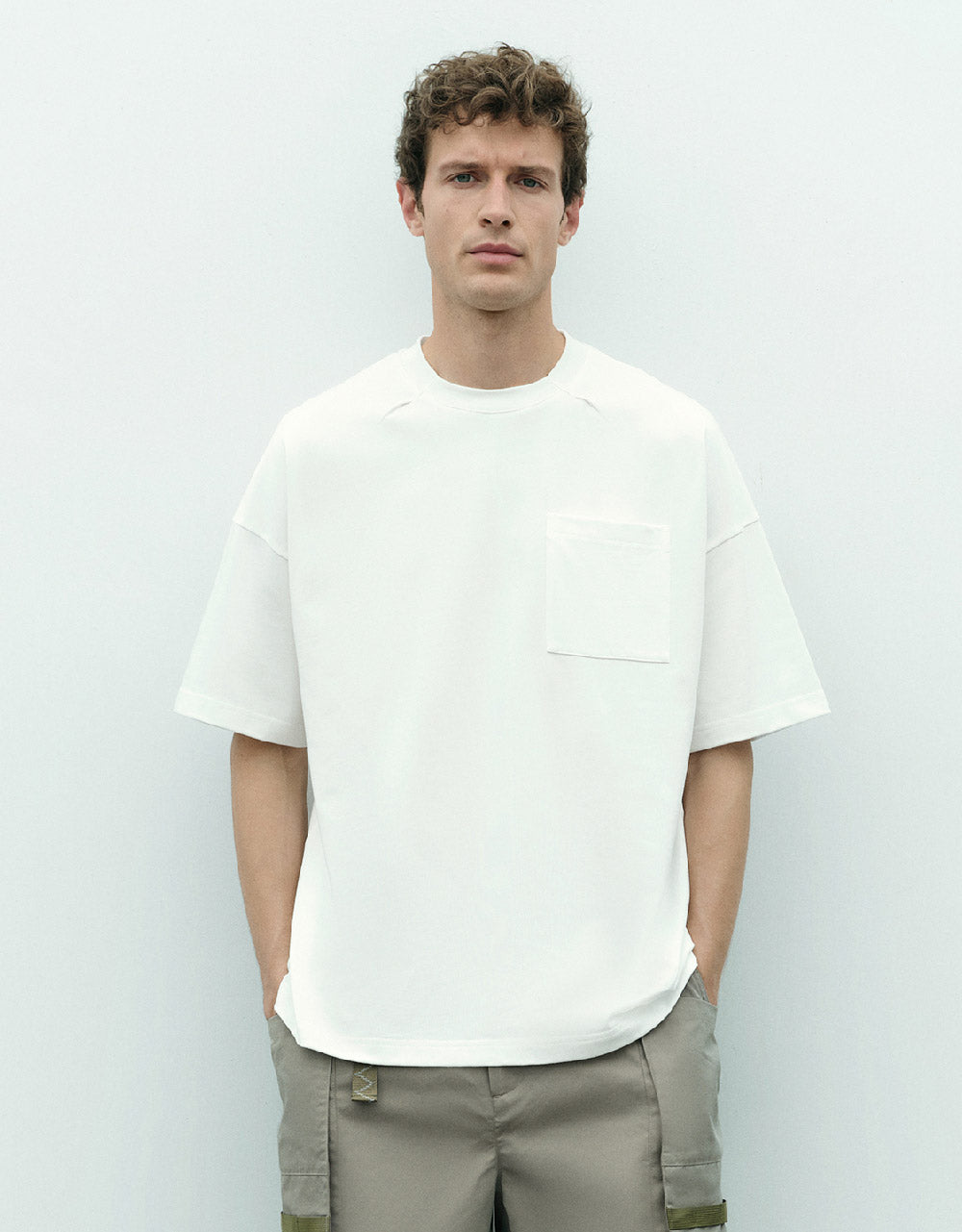 Crew Neck T-Shirt With Pocket