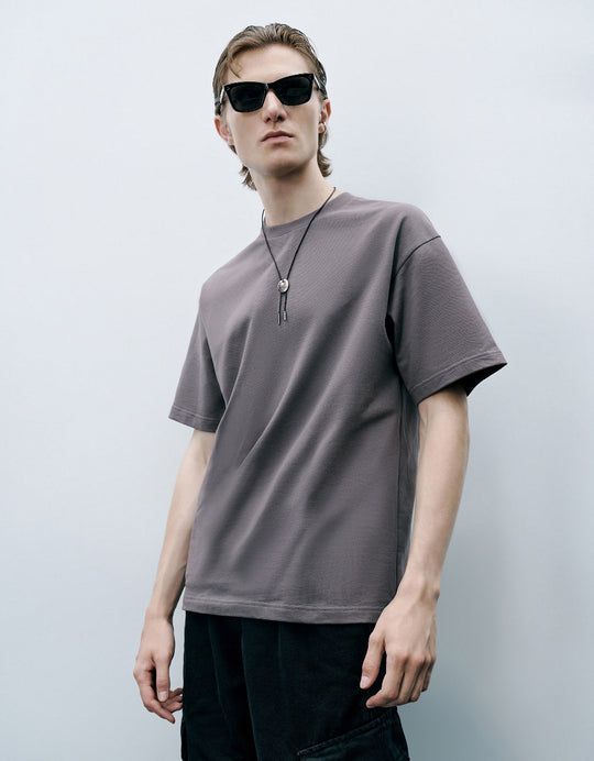 Crew Neck Straight T-Shirt