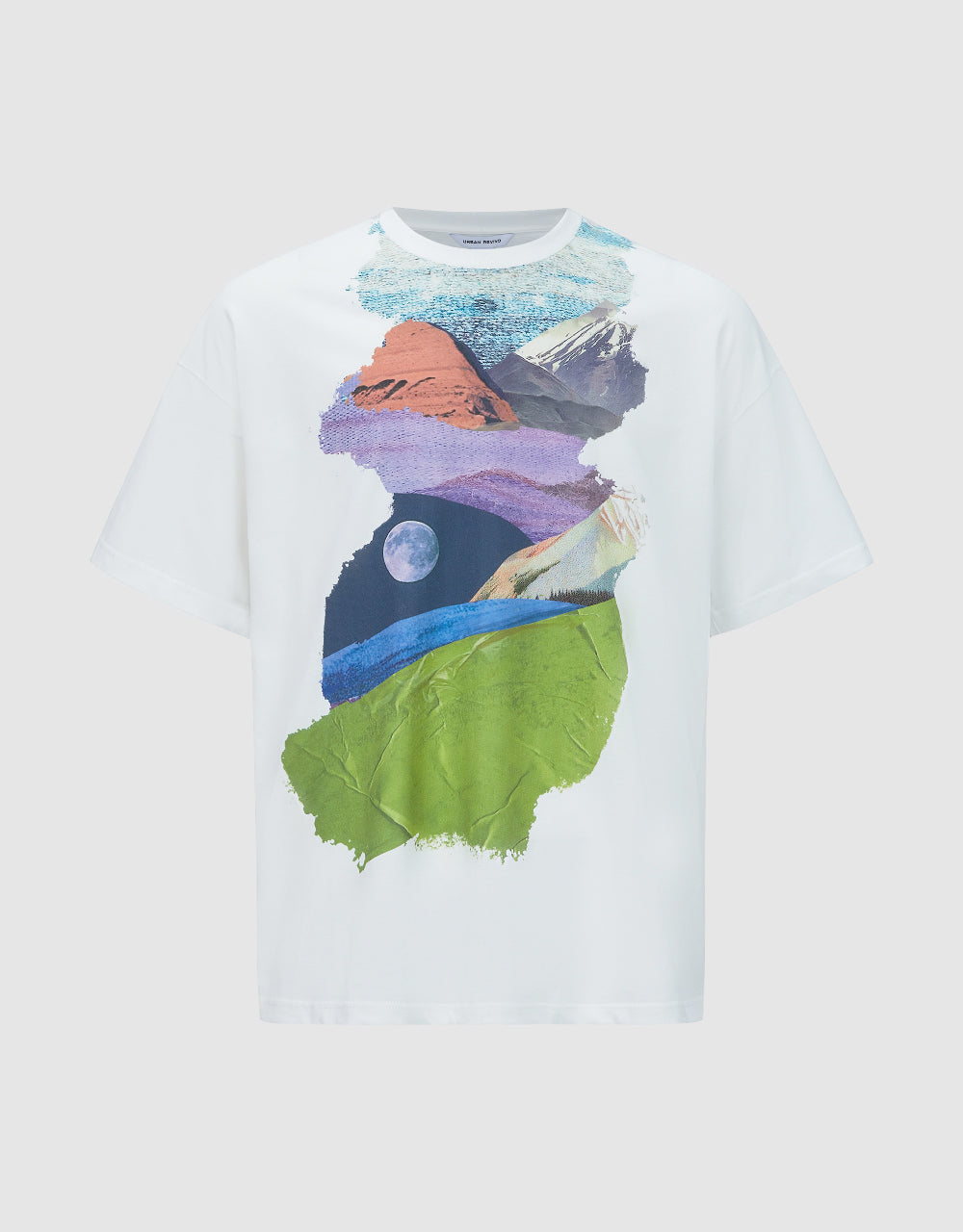 Painting Printed Crew Neck T-Shirt