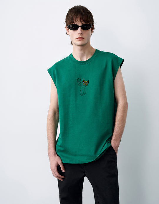 Crew Neck Loose Tank Top