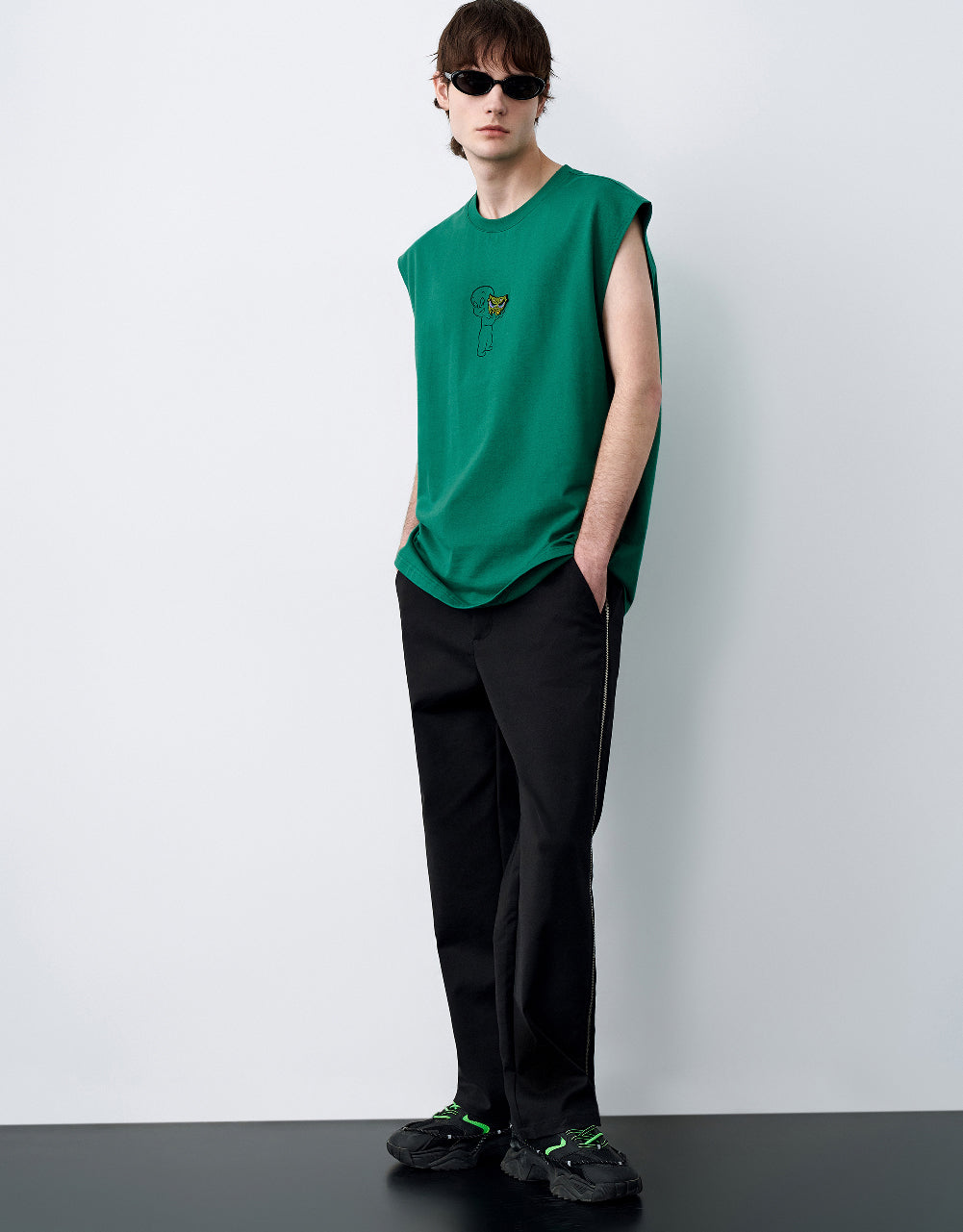 Crew Neck Loose Tank Top