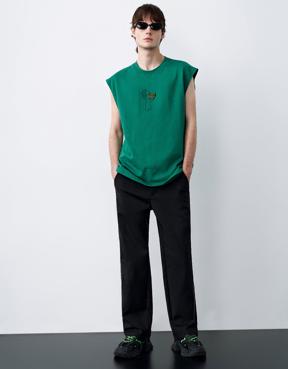 Crew Neck Loose Tank Top