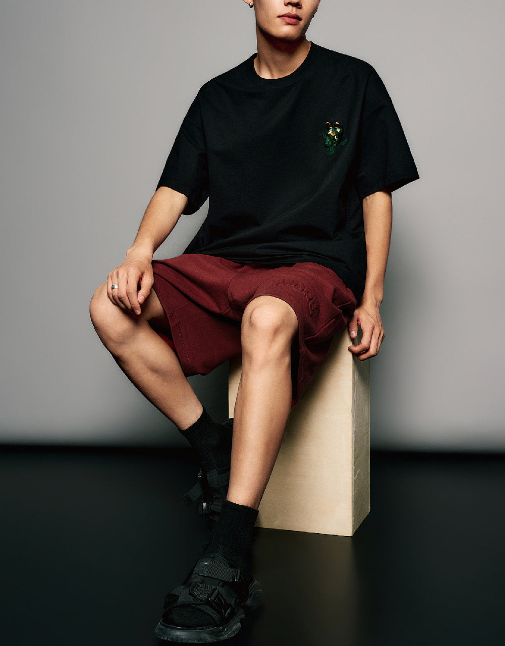 Cartoon Printed Crew Neck T-Shirt