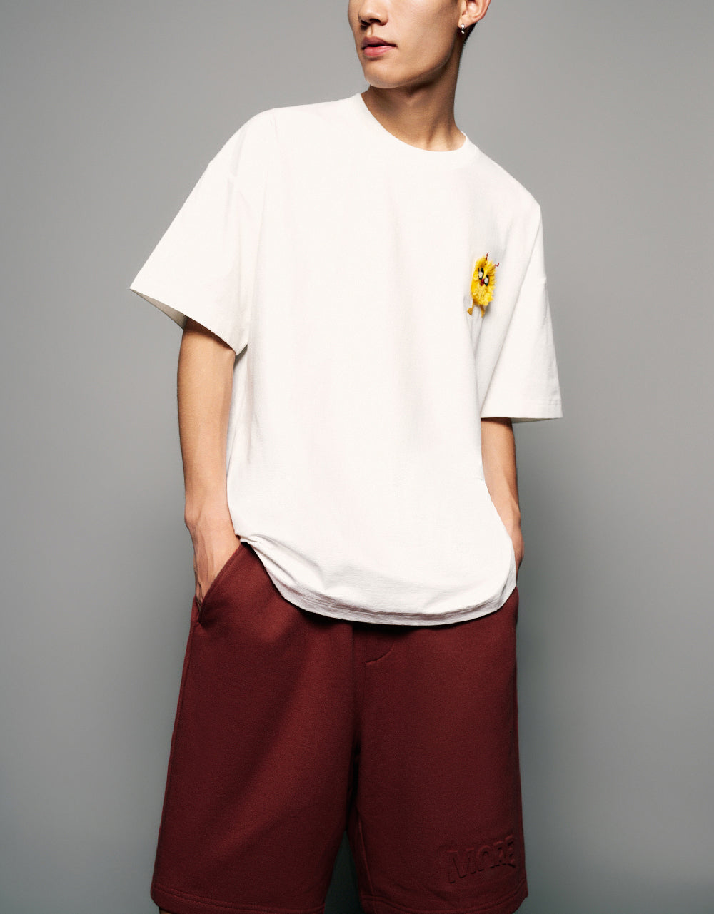 Cartoon Printed Crew Neck T-Shirt