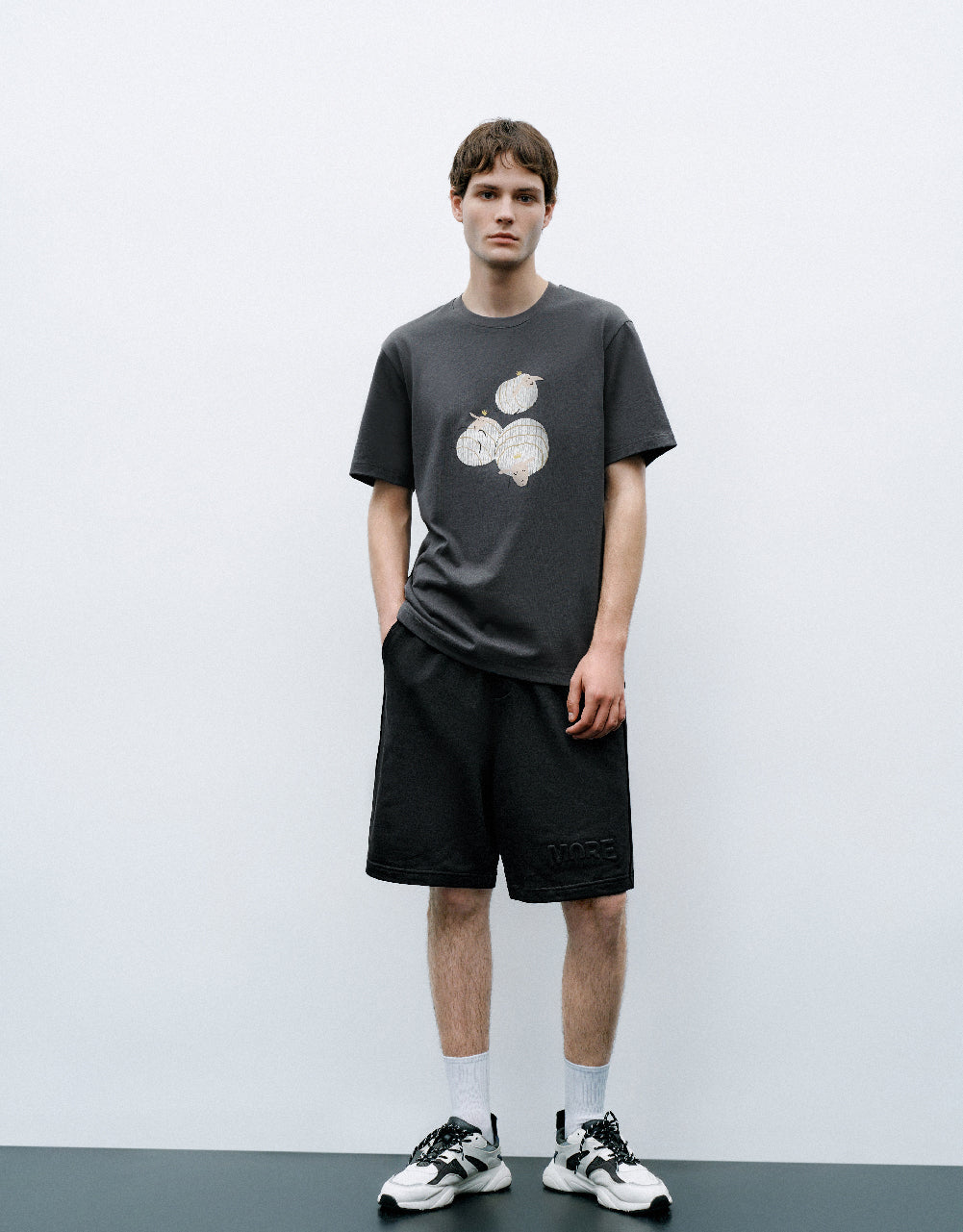 Sheep Printed Crew Neck T-Shirt