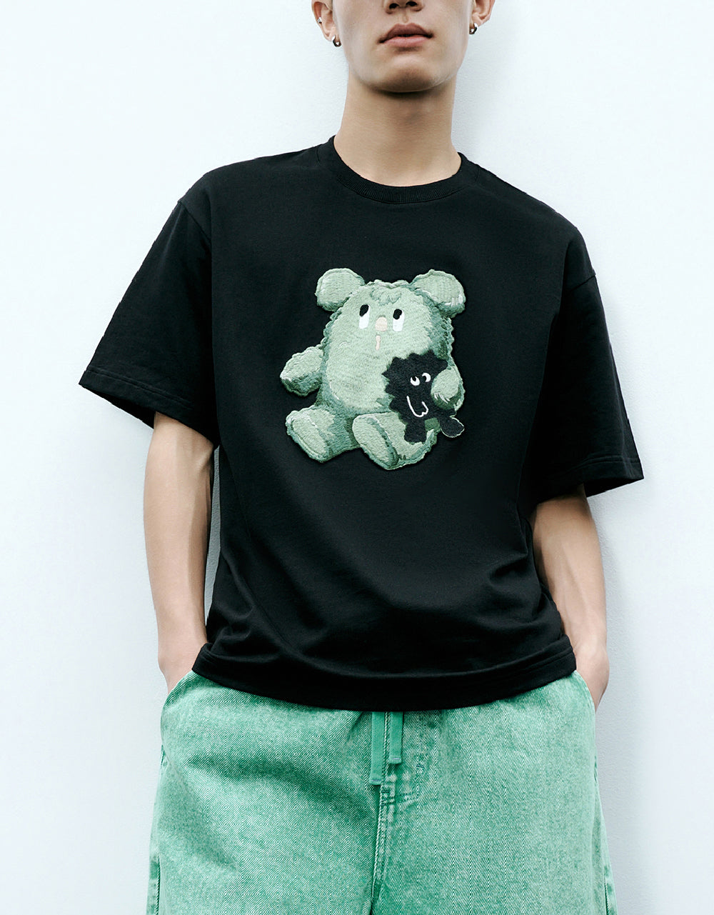 Monster Printed Crew Neck T-Shirt