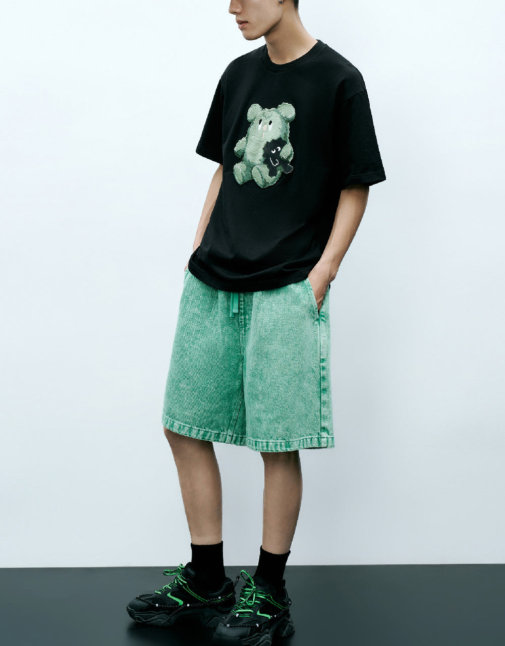 Monster Printed Crew Neck T-Shirt