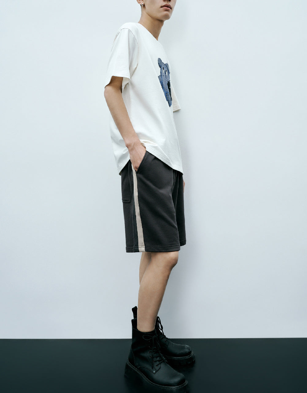 Monster Printed Crew Neck T-Shirt