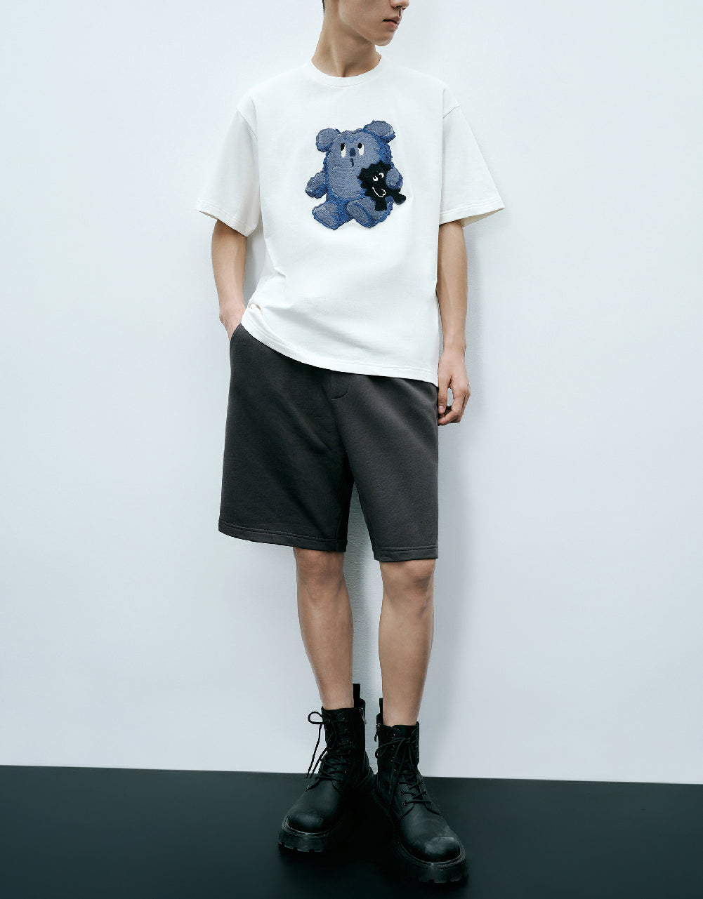 Monster Printed Crew Neck T-Shirt