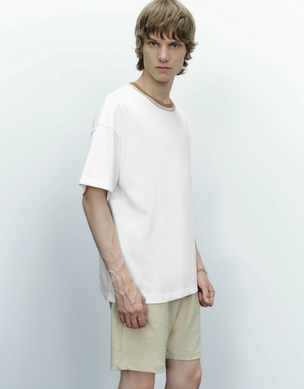 Knitted Crew Neck T-Shirt