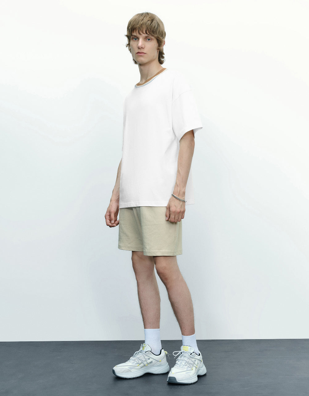 Knitted Crew Neck T-Shirt