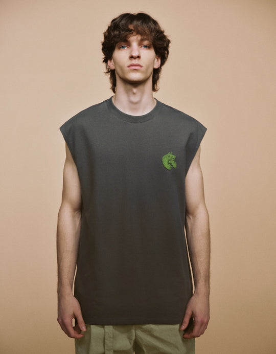 Crew Neck Loose Tank Top