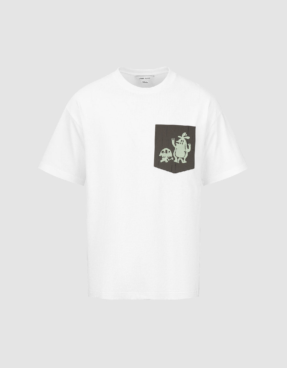 Printed Crew Neck Straight T-Shirt