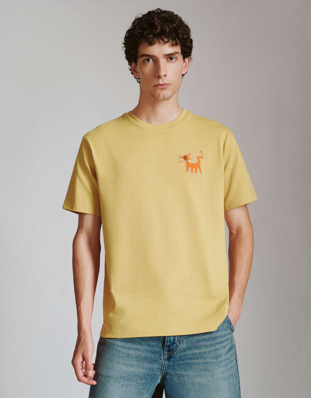 Crew Neck Straight T-Shirt