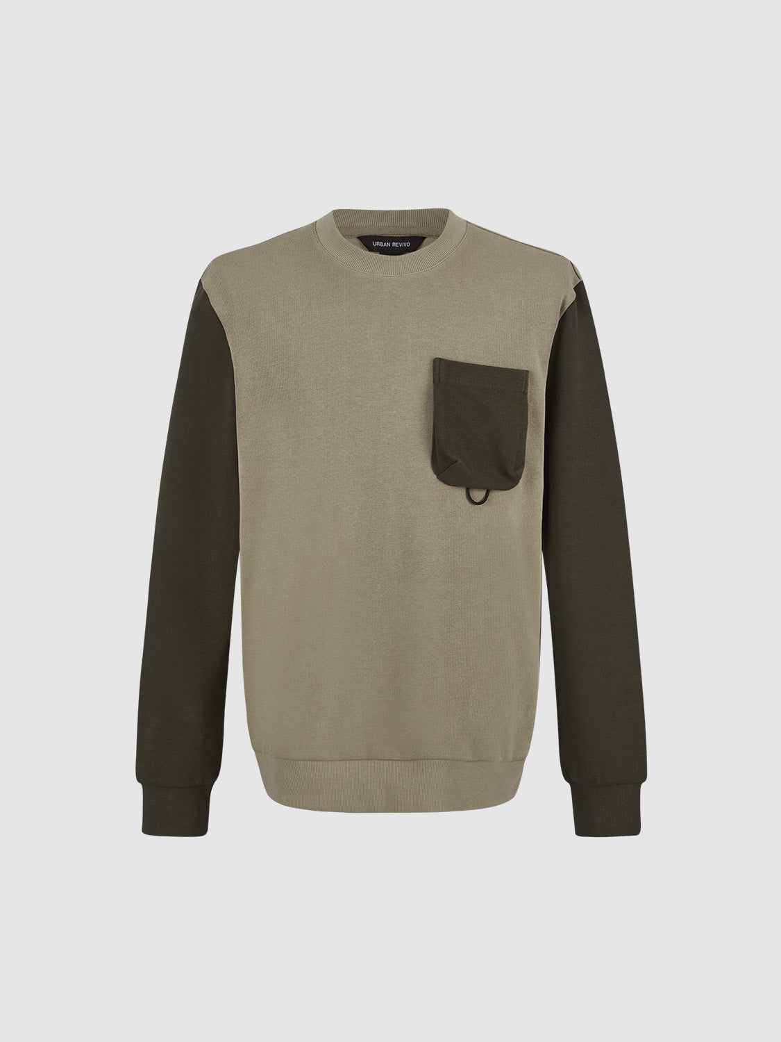 Crew Neck Straight Sweatshirt