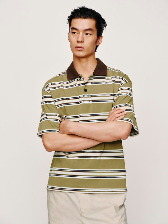 Striped Cotton Polo Shirts