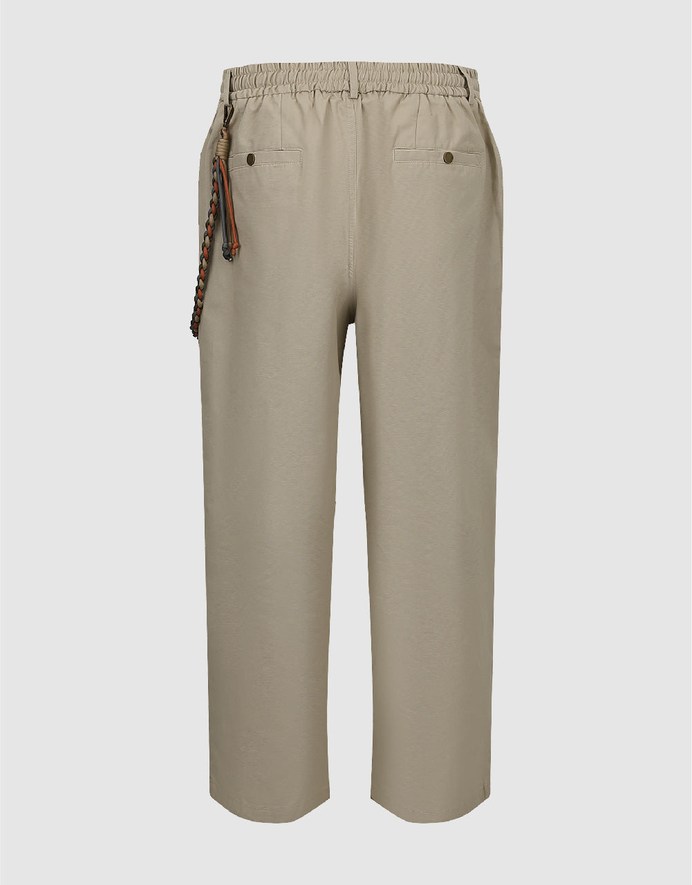 Drawstring Waist Straight Pants