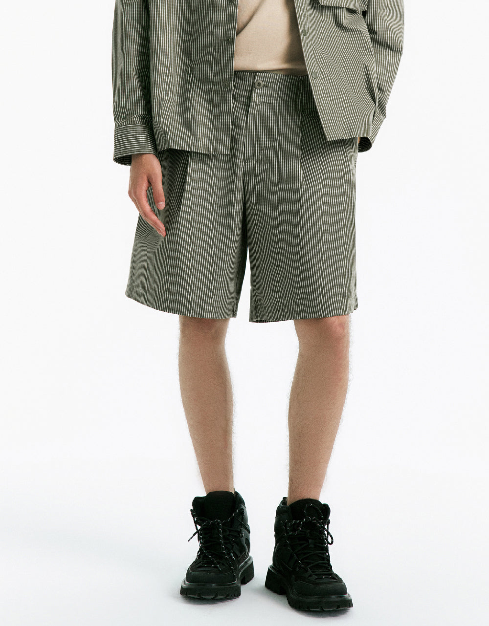 Striped Oversized Shorts