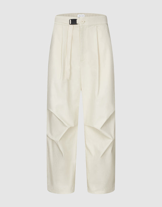 Straight Pants With Belt