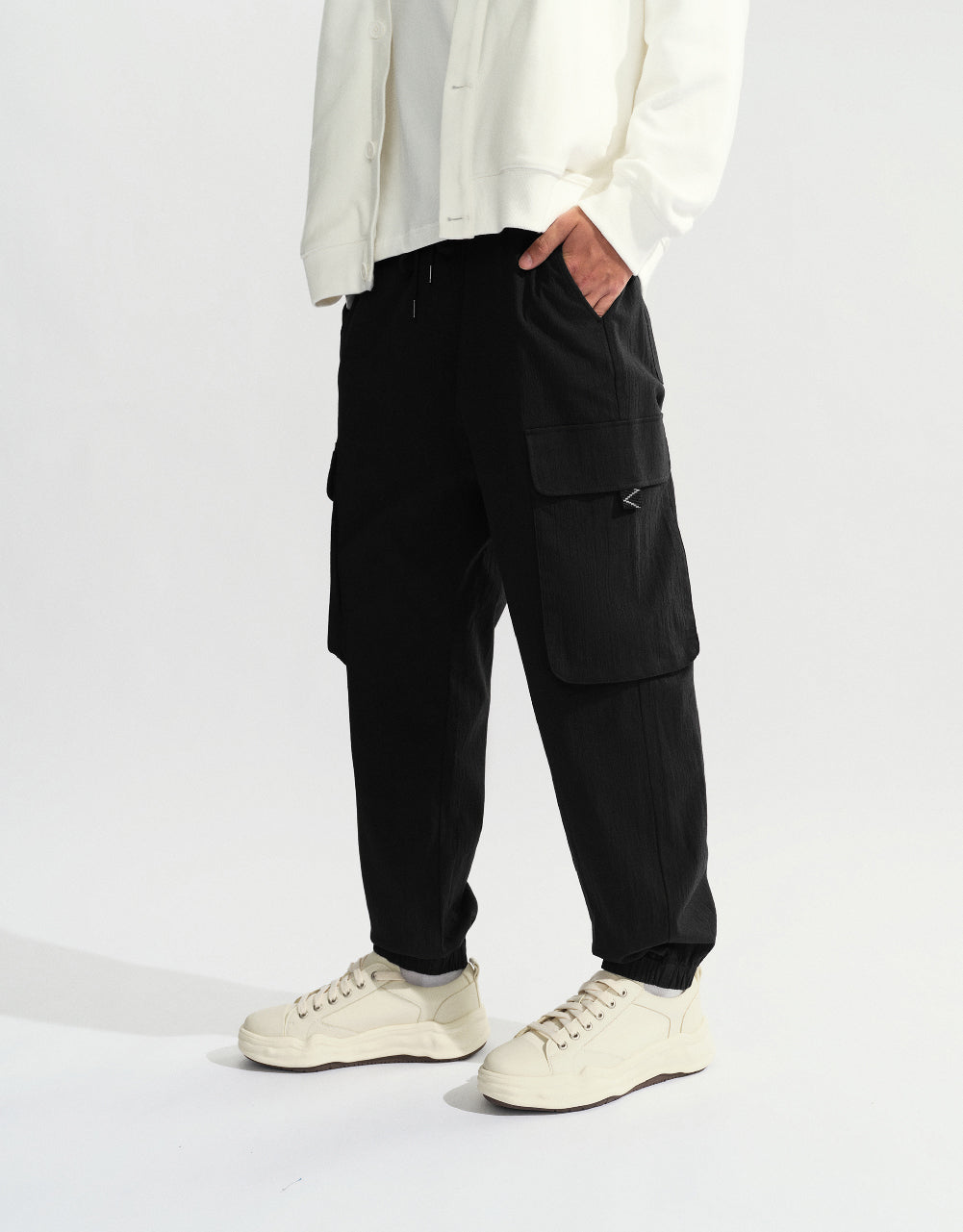 Drawstring Waist Jogger Pants