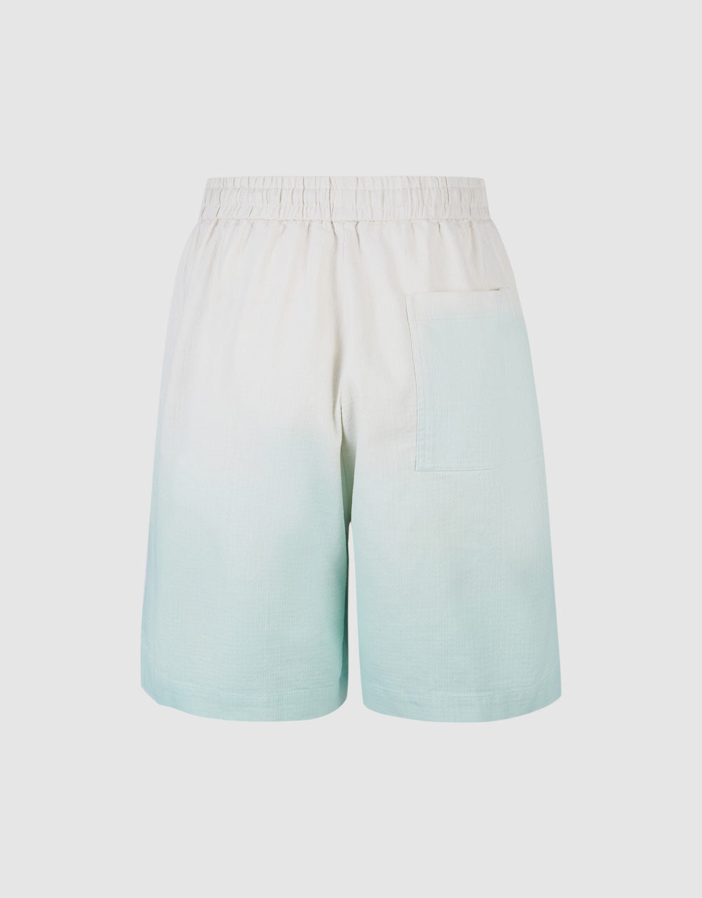 Gradient Drawstring Waist Shorts