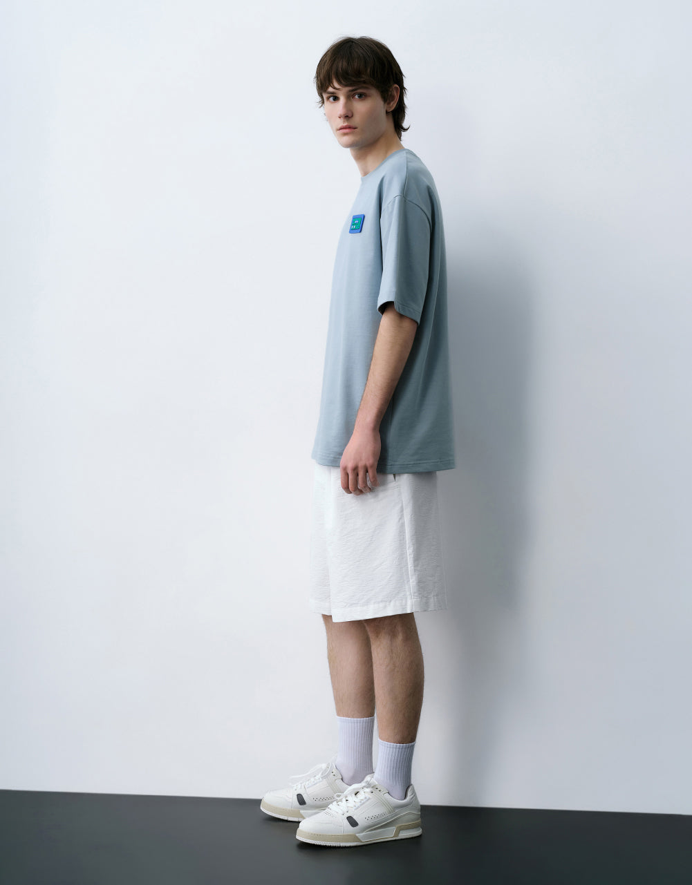 Elastic Waist Shorts With Braided Rope