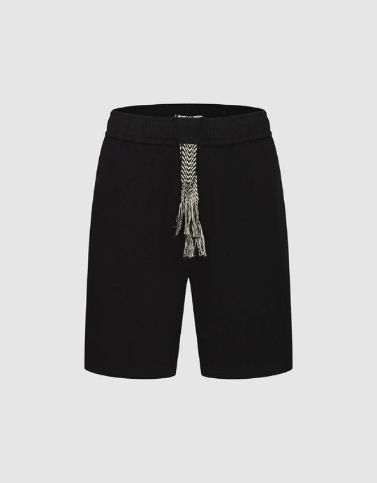 Elastic Waist Oversized Shorts