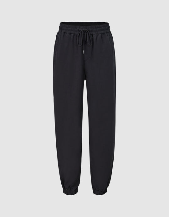 Drawstring Waist Jogger Pants