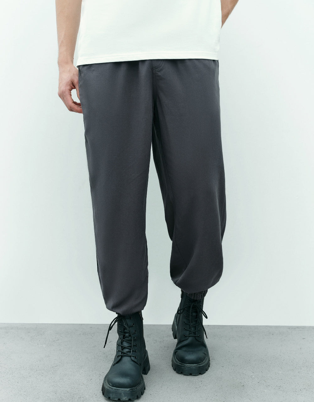 Drawstring Waist Jogger Pants