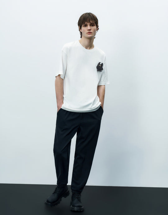 Drawstring Waist Low-Cut Uppers Jeans