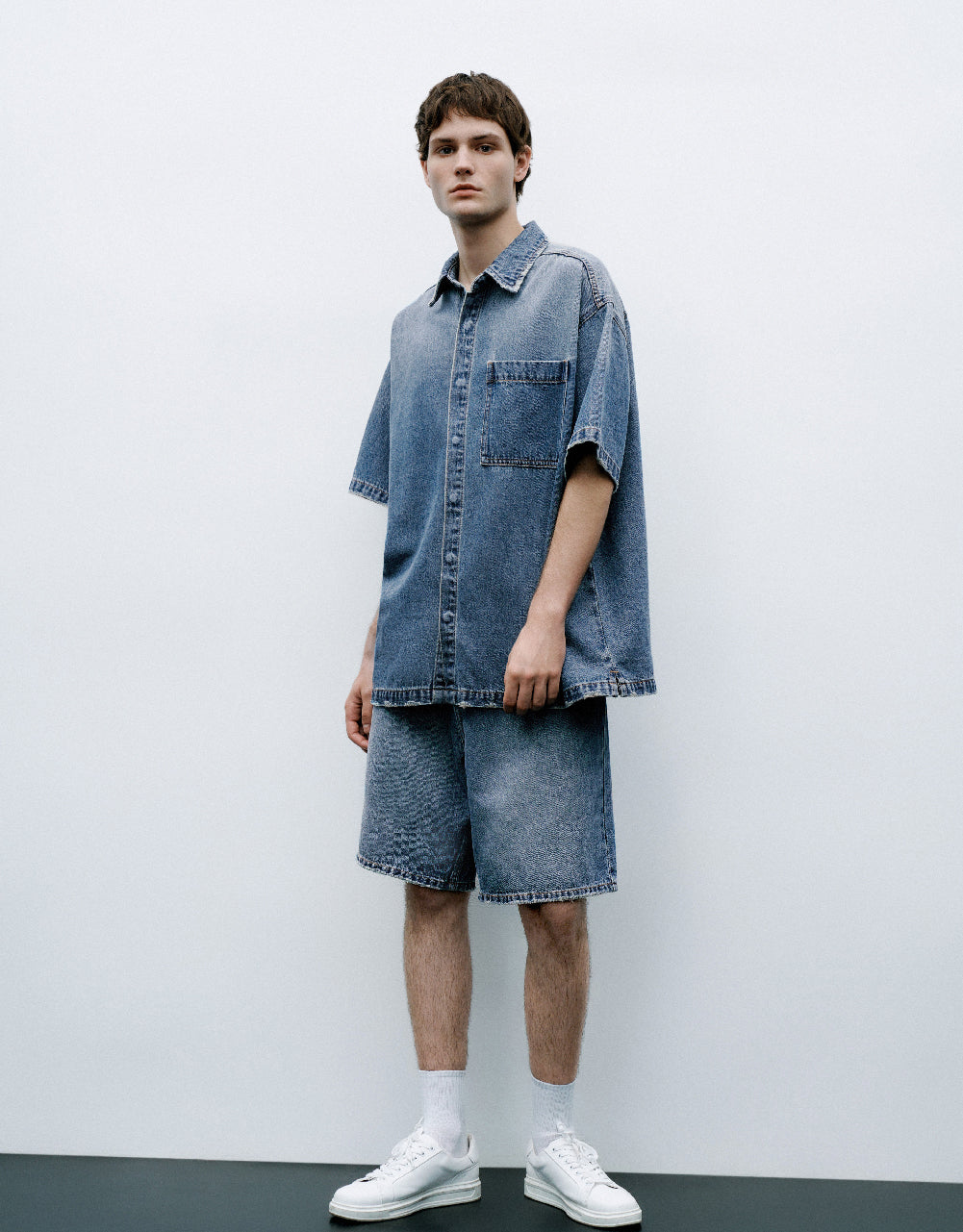 Oversized Denim Shirt