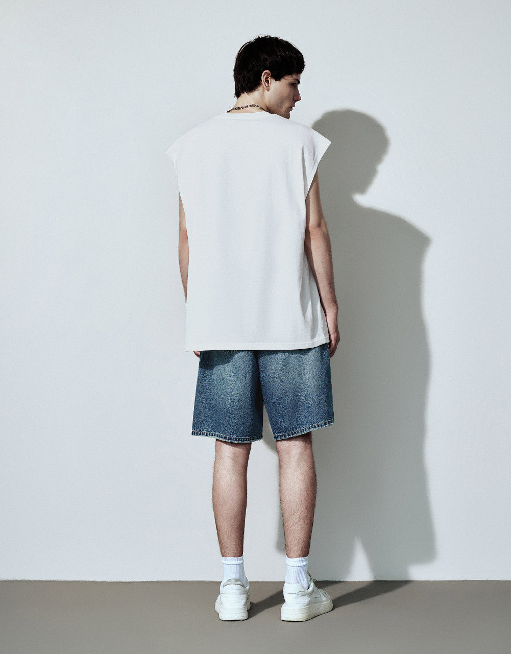Oversized Denim Shorts