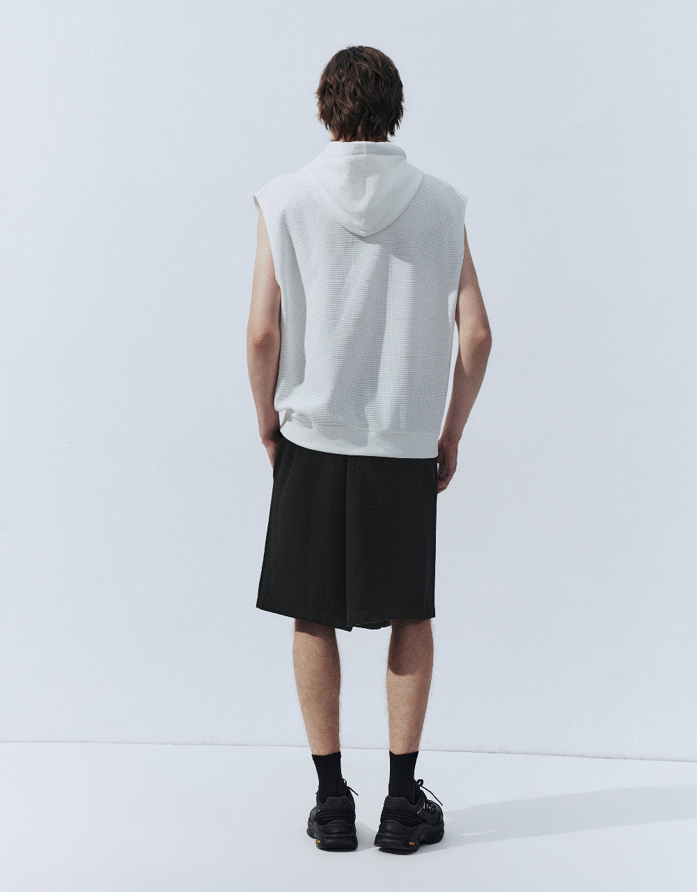 Drawstring Waist Knitted Shorts