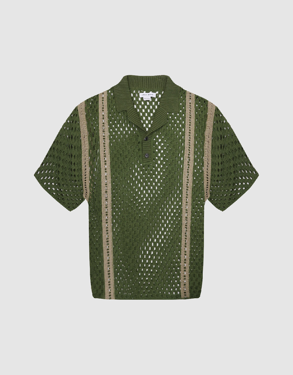 Crochet Lapel Knitted T-Shirt