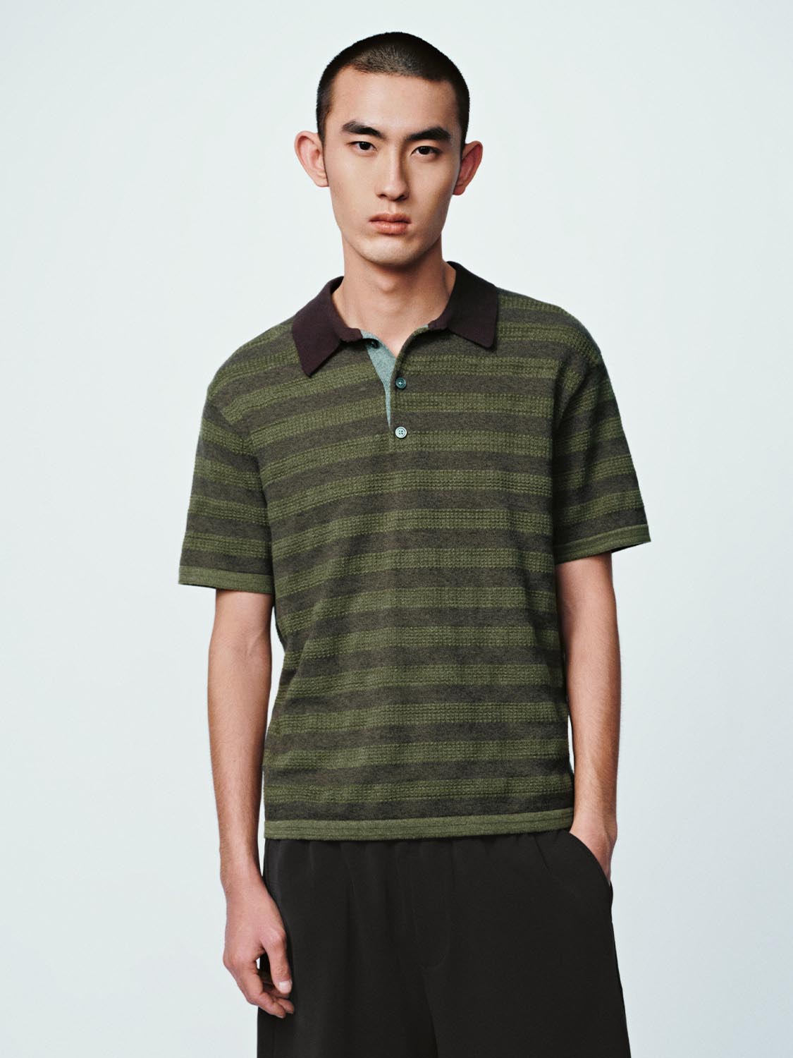 Knitted Striped T-Shirts