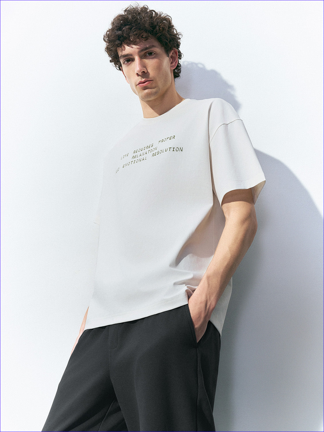 Printed Crew Neck Loose T-Shirt