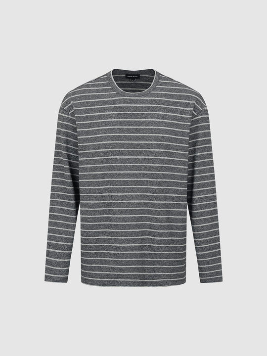 Striped Crew Neck Long Sleeve T-Shirt