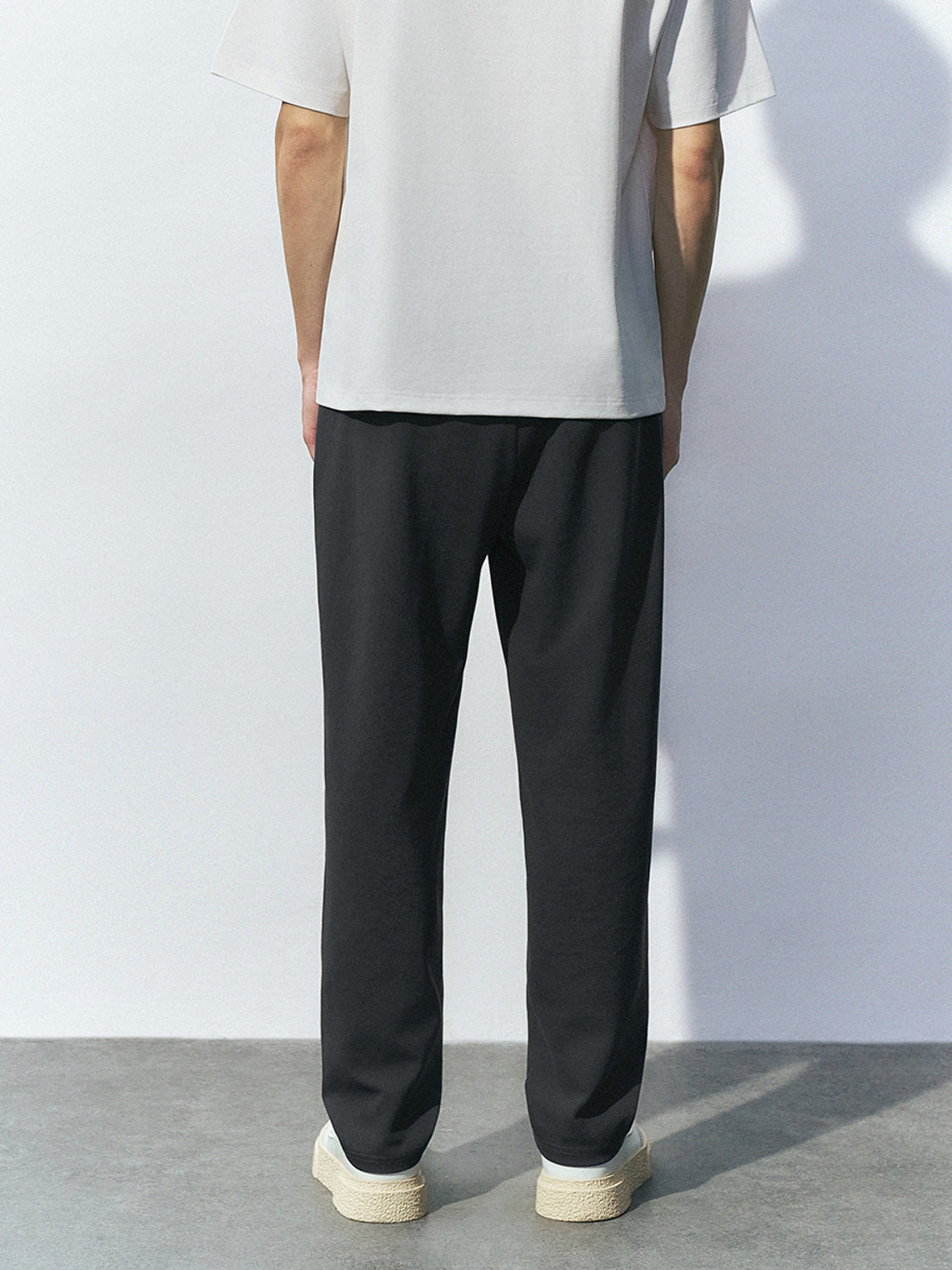 Drawstring Waist Straight Pants