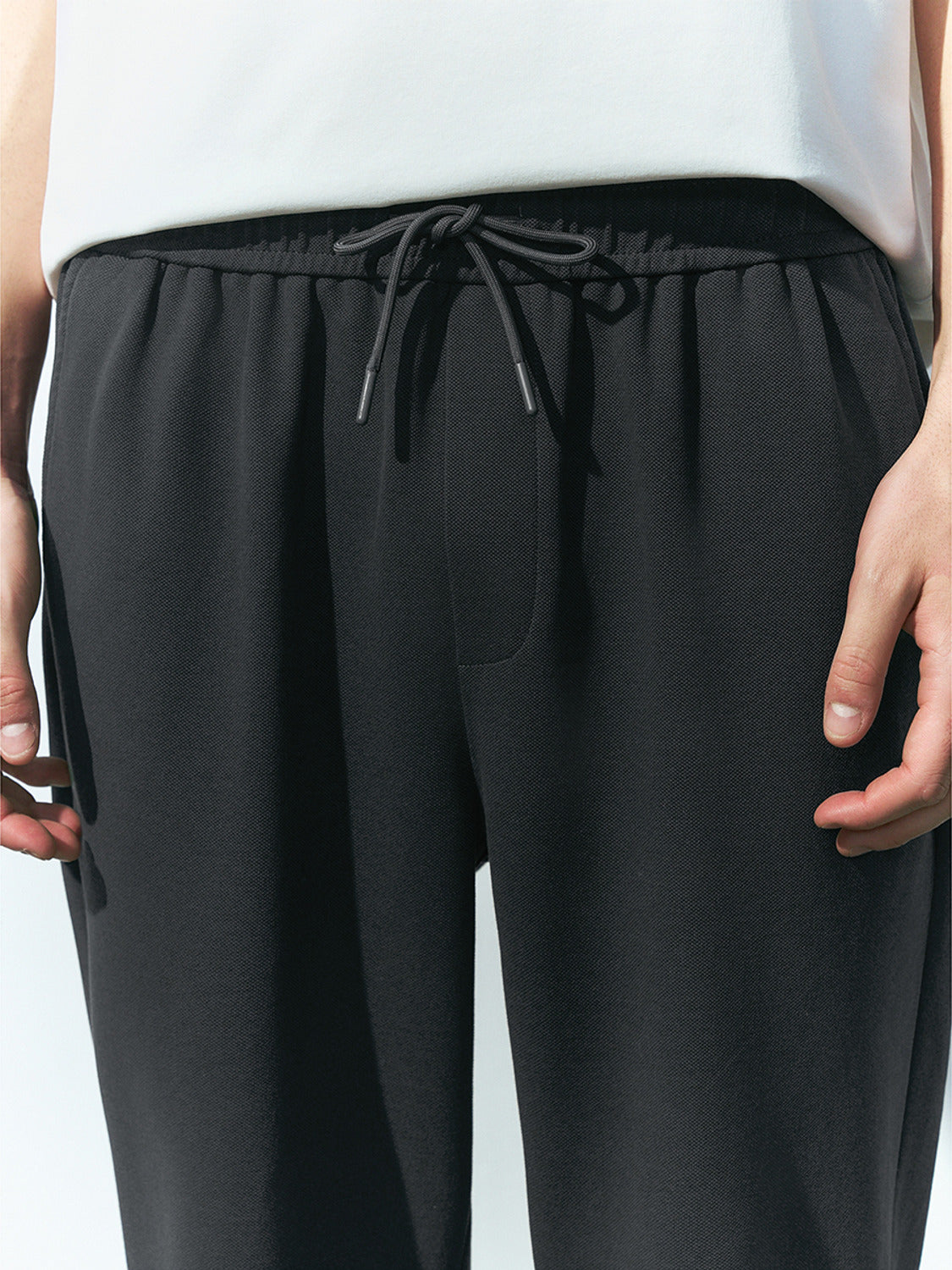 Drawstring Waist Straight Pants