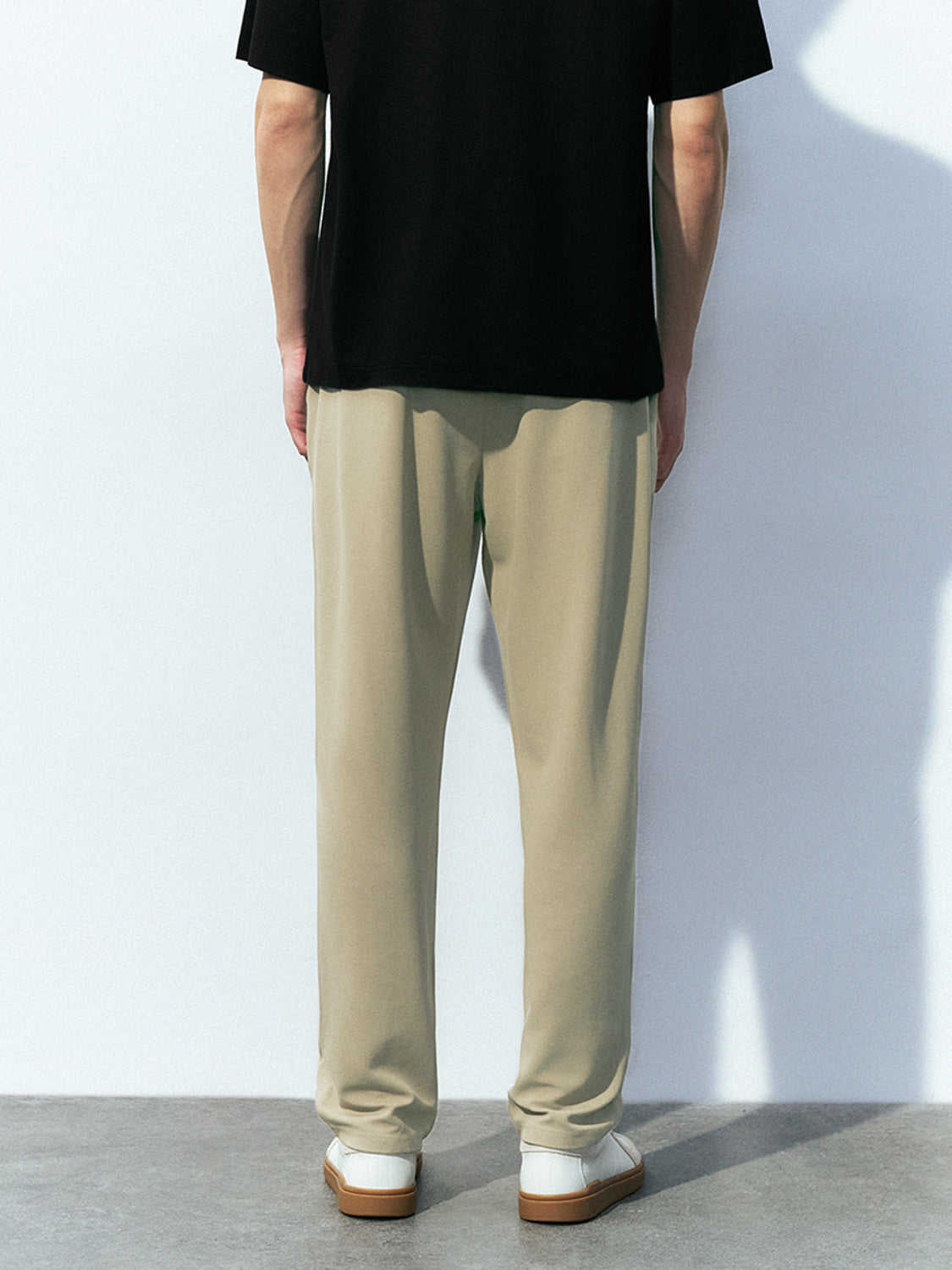 Drawstring Waist Straight Pants