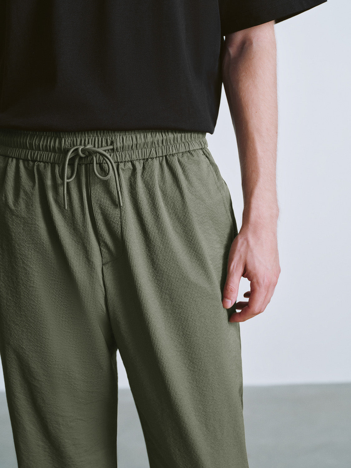 Drawsting Waist Jogger Pants
