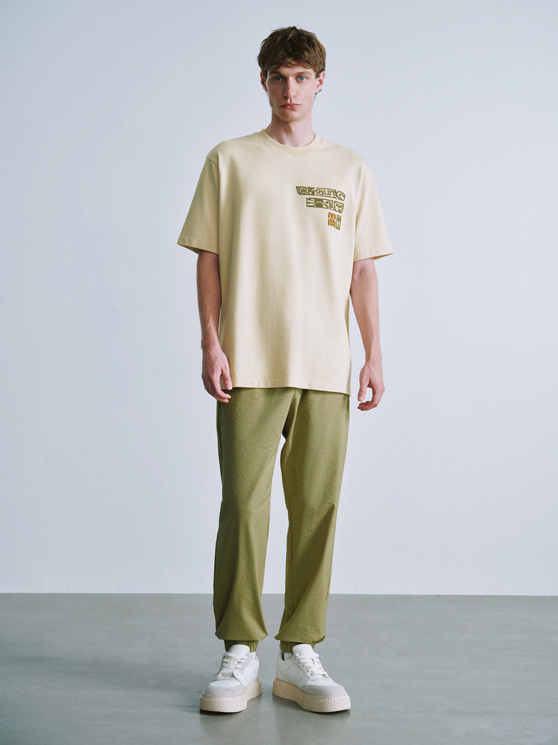 Drawsting Waist Jogger Pants