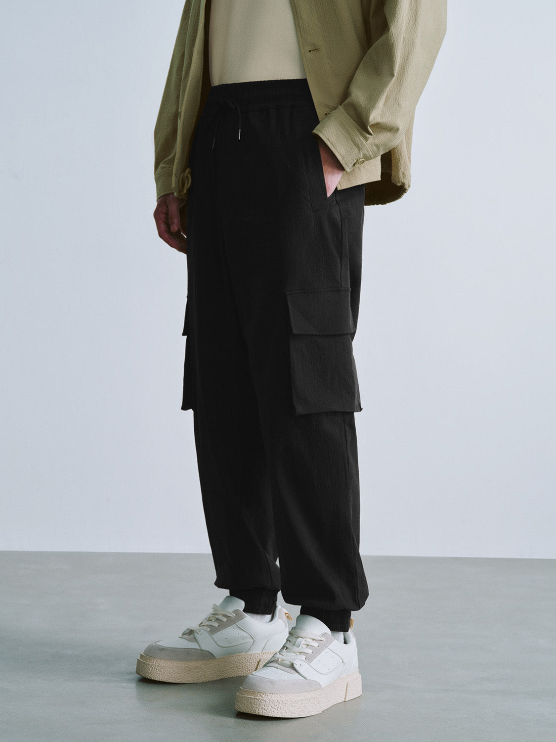 Drawstring Waist Loose Pants