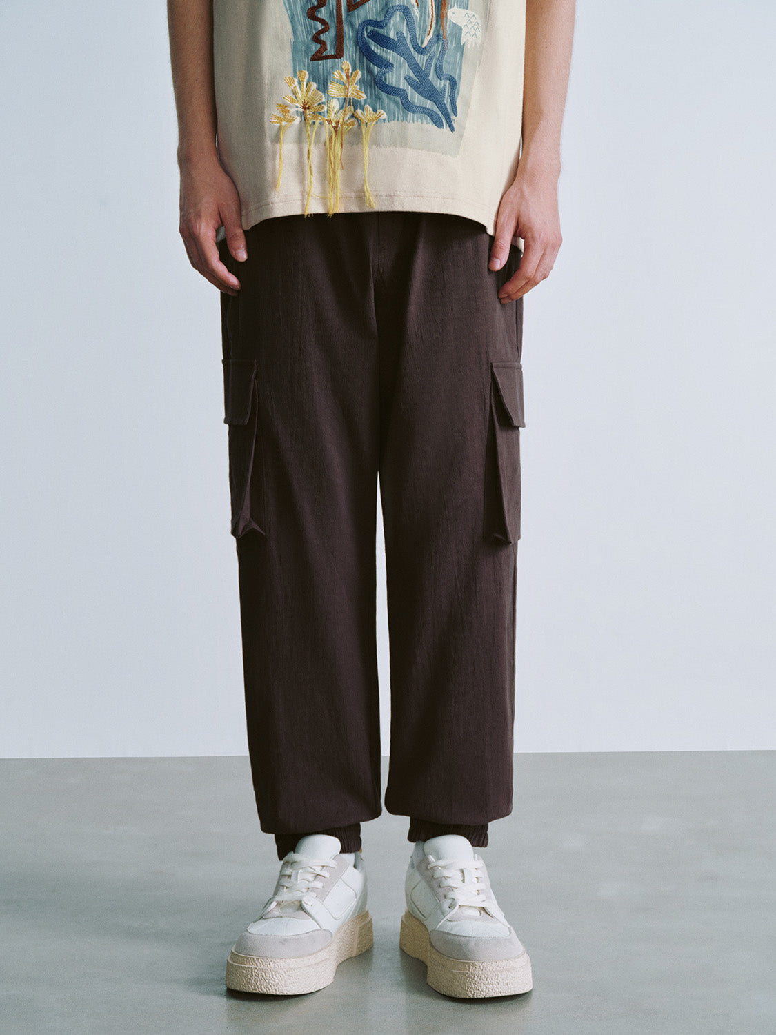 Drawstring Waist Loose Pants