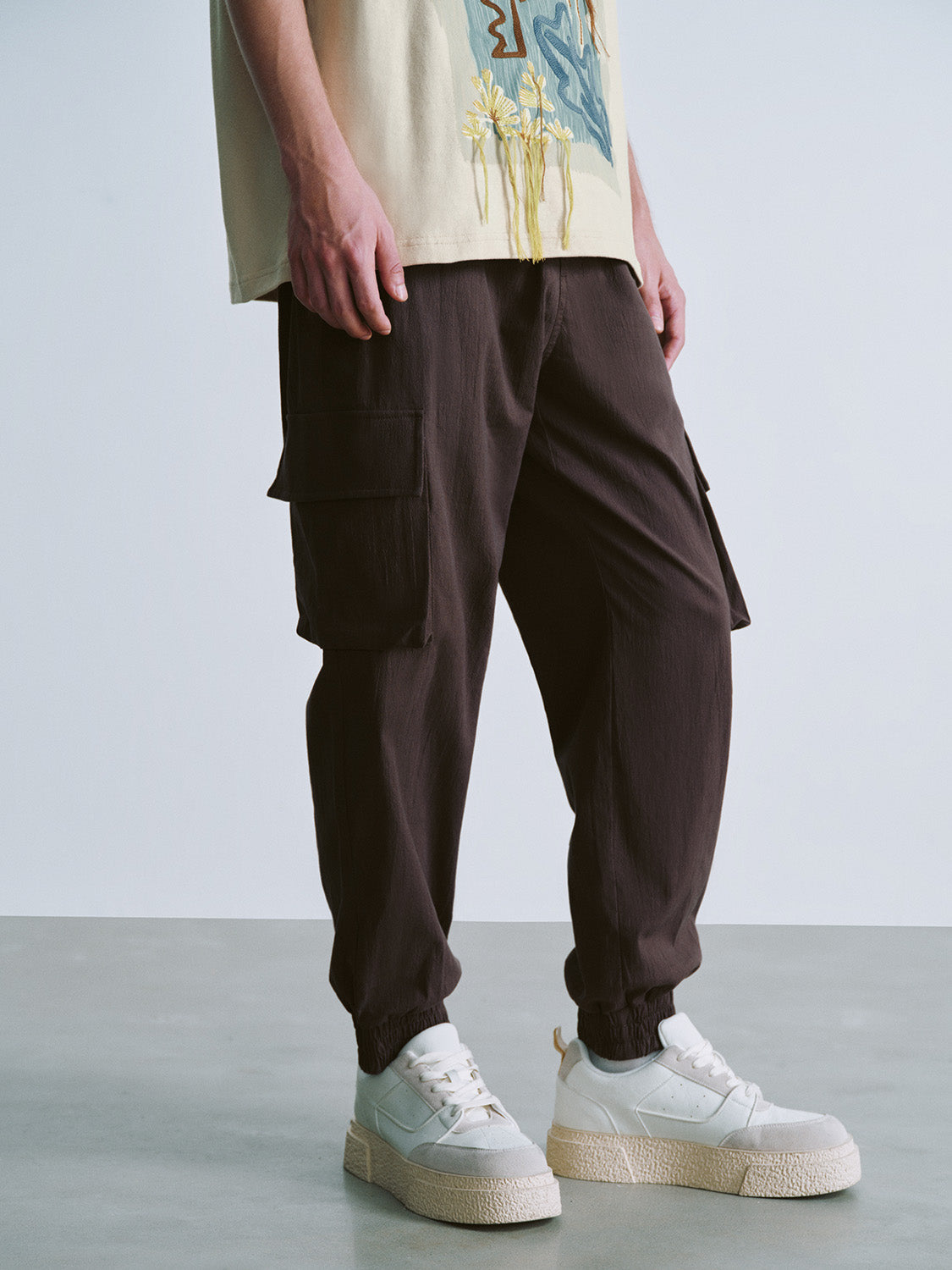 Drawstring Waist Loose Pants