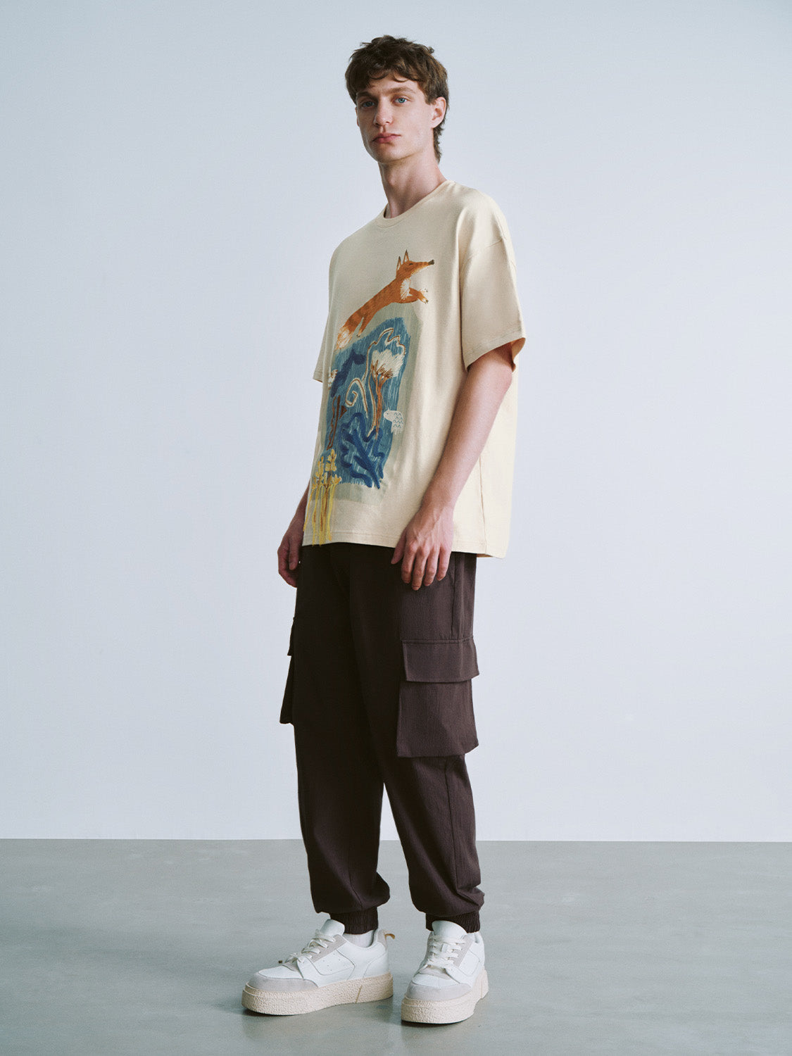 Drawstring Waist Loose Pants