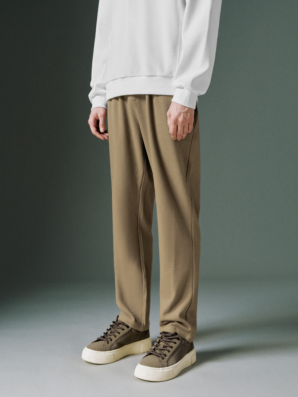 Drawstring Straight Pants