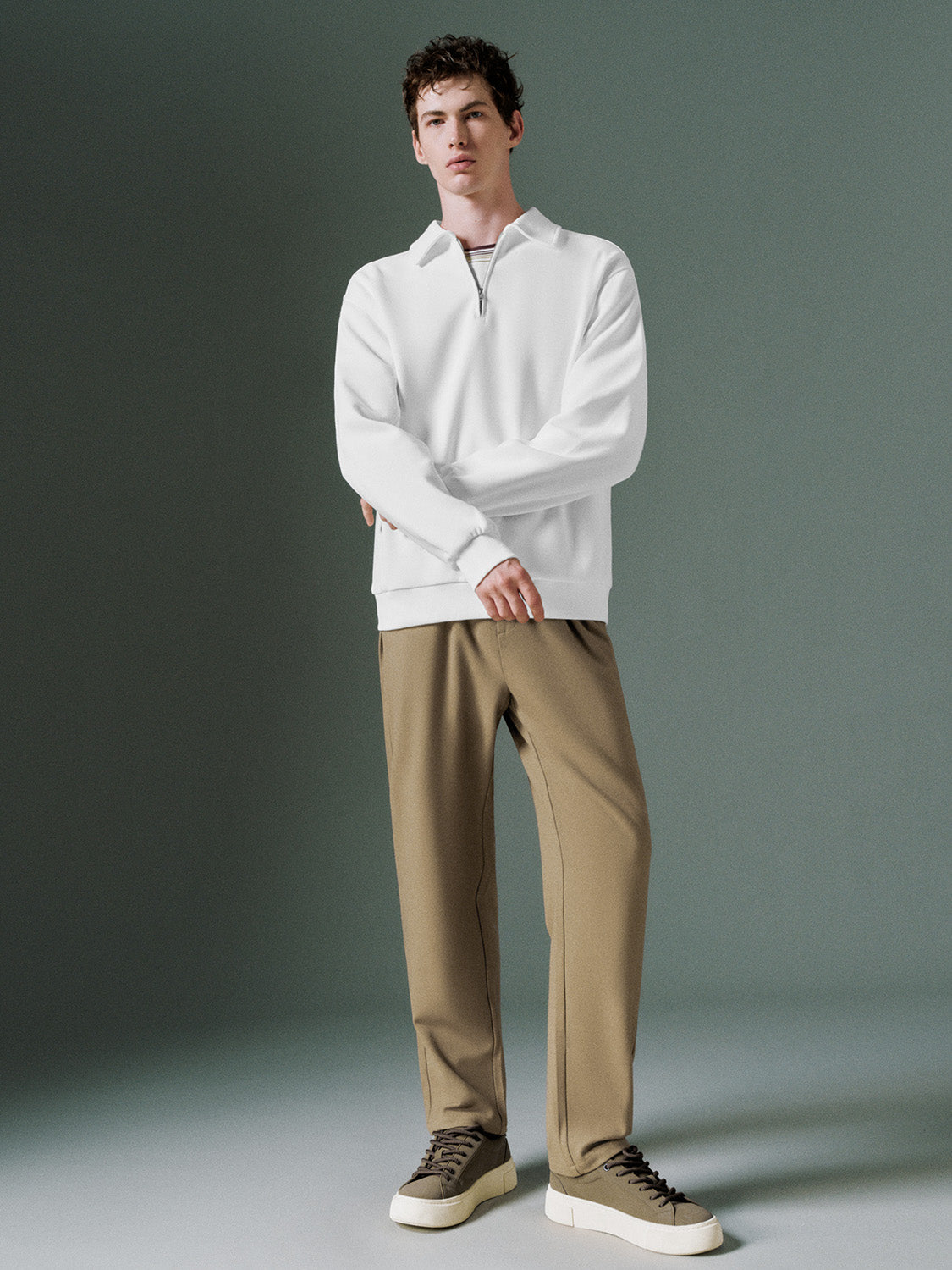 Drawstring Straight Pants