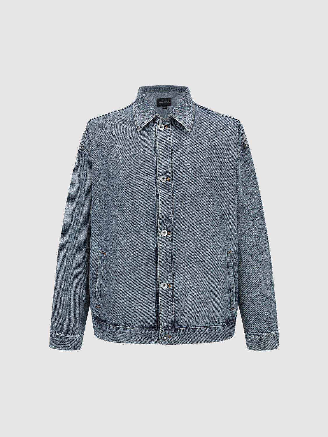 Button Up Loose Denim Jacket