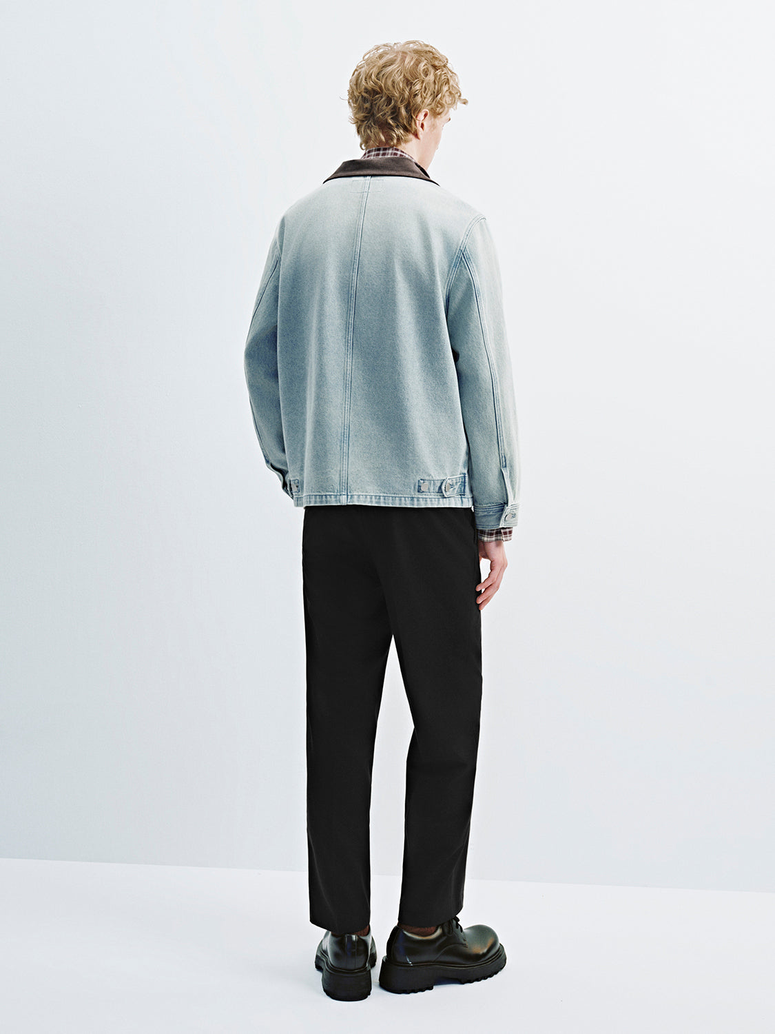 Lapel Zip Denim Jackets